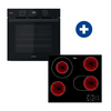Whirlpool OMSR58RU1SB Beépíthető sütő + Whirlpool AKT 8190/BA Beépíthető kerámia főzőlap Whirlpool OMSR58RU1SB Beépíthető sütő + Whirlpool AKT 8190/BA Beépíthető kerámia főzőlap