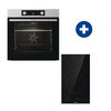Gorenje BO6735E02X Beépíthető sütő + Gorenje ECT322BCSC Beépíthető főzőlap