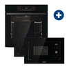 Gorenje BO6735E05B Beépíthető sütő + Gorenje ECT322BCSC Beépíthető főzőlap + Gorenje BM201AG1BG Beépíthető mikrohullámú sütő