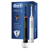 Oral-B PRO3 3900 Elektromos fogkefe Cross Action 2 db, Fekete / Fehér Oral-B PRO3 3900 Elektromos fogkefe Cross Action 2 db, Fekete / Fehér
