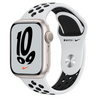 Apple Watch Series 7 Okosóra, 45mm, Nike szíj, Csillagfény MKNA3HC/A