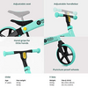 Yvolution Y-Velo Balance Bike Futóbicikli, zöld Yvolution Y-Velo Balance Bike Futóbicikli, zöld