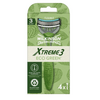 Wilkinson Xtreme 3 Eco Green borotva férfiaknak, 4 db Wilkinson Xtreme 3 Eco Green borotva férfiaknak, 4 db