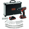 Black & Decker BDCDD121KA-QW Akkumulátoros fúró/csavarozó 40 db tartozékkal Black & Decker BDCDD121KA-QW Akkumulátoros fúró/csavarozó 40 db tartozékkal