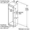 Bosch KIN86VSE0 Beépíthető alulfagyasztós hűtőszekrény Bosch KIN86VSE0 Beépíthető alulfagyasztós hűtőszekrény