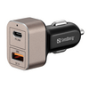Sandberg 441-43 QC 3.0 + USB-C 24W Autós töltő Sandberg 441-43 QC 3.0 + USB-C 24W Autós töltő