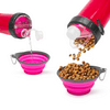 Yummie Összenyomható kutyatál kulaccsal, rózsaszín (60034A) Yummie Összenyomható kutyatál kulaccsal, rózsaszín (60034A)