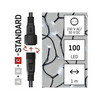 EMOS Standard LED sorolható karácsonyi füzér fényfüggöny, 1x2 m, hideg fehér, időzítő, IP44 (D1EC01) EMOS Standard LED sorolható karácsonyi füzér fényfüggöny, 1x2 m, hideg fehér, időzítő, IP44 (D1EC01)