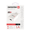 Swissten Hálózati Töltő adapter, 1 USB port, 1A, fehér (22036000)