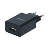Swissten Hálózati Töltő adapter, 1 USB port, 1 A, fekete (22035000)