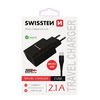 Swissten Hálózati töltőadapter + Mikro USB kábel, fekete (22052000) Swissten Hálózati töltőadapter + Mikro USB kábel, fekete (22052000)