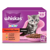 Whiskas Junior klasszikus tasakos eledel válogatás kölyök macskák számára, 12x85g Whiskas Junior klasszikus tasakos eledel válogatás kölyök macskák számára, 12x85g