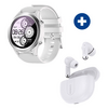 Carneo Athlete GPS Okosóra, ezüst + Carneo 4fun mini fülhallgató, fehér
