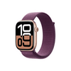 Apple Watch Series 10 GPS + Cellular – 46 mm-es rozéarany alumíniumtok, szilva sportpánt (MWY83QH/A)