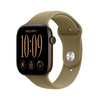 Apple Watch Series 12 GPS+Cellular, 46 mm sötét bronz alumíniumtok, olíva sportszíj, M/L (MJGE4MP/A)