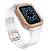Gigapack Apple Watch pótszíj+keret, átlátszó-rozéarany (GP-141549)