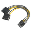 Akasa AK-CBPW20-15 4pin Molex, 6+2pin PCIe adapter, 15cm Akasa AK-CBPW20-15 4pin Molex, 6+2pin PCIe adapter, 15cm