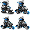 Spokey Quattro 4in1 állítható korcsolya, kék, 34-37 Spokey Quattro 4in1 állítható korcsolya, kék, 34-37