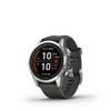Garmin Fenix 7S Pro Solar Okosóra, ezüst, grafitszürke szilikon szíj (010-02776-01)