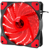 120x120 mm rendszerhűtő, piros LED