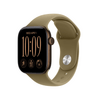 Apple Watch Series 12 GPS+Cellular, 42 mm sötét bronz alumíniumtok, olíva sportszíj, S/M (MJG44MP/A)