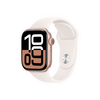 Apple Watch Series 10 GPS + Cellular – 42 mm-es rozéarany alumíniumtok, lágy rózsaszín sportszíj - M/L (MWXA3QH/A)