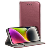 Gigapack Realme C67 4G Bőr hatású flip tok, burgundi (GP-155513)