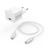 Hama 201675 USB-C Töltő, 1m kábellel 20W, fehér Hama 201675 USB-C Töltő, 1m kábellel 20W, fehér