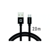 Swissten USB-A/micro USB Kábel 2m, fekete (71522301)