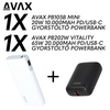 Avax PB105B & PB202W – 20W & 65W Powerbank szett (10.000/20.000mAh) Avax PB105B & PB202W – 20W & 65W Powerbank szett (10.000/20.000mAh)