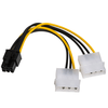 Adapter 2x Molex PCI-Express 6 pin