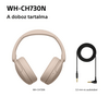 Sony WH-CH730N vezeték nélküli zajszűrős fejhallgató, fekete (WHCH730NB.CE7)
