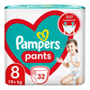 Pampers Pants Jumbo Pack nadrágpelenka, 8-as méret, 19+ kg, 32 db Pampers Pants Jumbo Pack nadrágpelenka, 8-as méret, 19+ kg, 32 db
