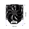 Endorfy Fortis 5 Black Processzorhűtő, 140mm (EY3A013)