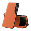 Gigapack Poco X6 Pro 5G Bőr hatású flip tok, narancssárga (GP-155593)