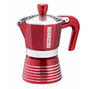 Pedrini 02CF115 Kotyogós kávéfőző, 3 csészés, piros