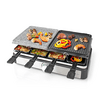 Nedis FCRA300FBK8 Gourmet/raclette grill, 8 személyes