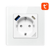 Avatto N-WOT10-USB-W USB és USB-C TUYA intelligens WiFi fali aljzat, fehér Avatto N-WOT10-USB-W USB és USB-C TUYA intelligens WiFi fali aljzat, fehér
