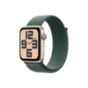 Apple Watch SE (2024) GPS + Cellular – 44 mm-es csillagfény alumíniumtok, tózöld sportpánt (MXGV3QH/A)