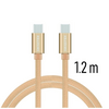Swissten USB-C/USB-C adat- és töltőkábel, arany, 1,2 m (71527204)