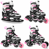 Spokey Quattro 4in1 állítható korcsolya, pink, 34-37