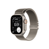 Apple Watch Ultra 3 GPS + Cellular – 49 mm-es natúr titántok, natúr titán milánói szíj – L (MF0E4QH/A)
