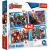 Puzzle 4in1 - Bátor Bosszúállók