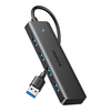 Ugreen CM219 USB HUB 4 az 1-ben 15cm, fekete (25851) Ugreen CM219 USB HUB 4 az 1-ben 15cm, fekete (25851)