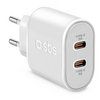 SBS Hálózati töltő, 20W, 2xUSB-C, fehér (TETRPD20CCW) SBS Hálózati töltő, 20W, 2xUSB-C, fehér (TETRPD20CCW)