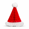 Karácsonyfadísz 3D mikulássapka lampion