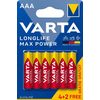 Varta Longlife Max Power AAA/LR03 baterije, 6 kom (4703101736) Varta Longlife Max Power AAA/LR03 baterije, 6 kom (4703101736)