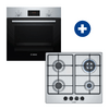 Bosch HBF133BR0 Beépíthető sütő + Bosch PGH6B5B60 Beépíthető gáz főzőlap Bosch HBF133BR0 Beépíthető sütő + Bosch PGH6B5B60 Beépíthető gáz főzőlap