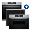 Bosch HRG6769S6 Beépíthető sütő+ Bosch PVS645FB5E Beépíthető indukciós főzőlap+ Bosch CMG656BS1 Beépíthető sütő mikrohullám funkcióval Bosch HRG6769S6 Beépíthető sütő+ Bosch PVS645FB5E Beépíthető indukciós főzőlap+ Bosch CMG656BS1 Beépíthető sütő mikrohullám funkcióval