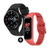 Samsung Galaxy Watch 4 Classic Okosóra, eSim, 46 mm, fekete + Samsung Galaxy Fit2 Aktivitásmérő, Piros (SM-R220NZRAEUE) Samsung Galaxy Watch 4 Classic Okosóra, eSim, 46 mm, fekete + Samsung Galaxy Fit2 Aktivitásmérő, Piros (SM-R220NZRAEUE)
